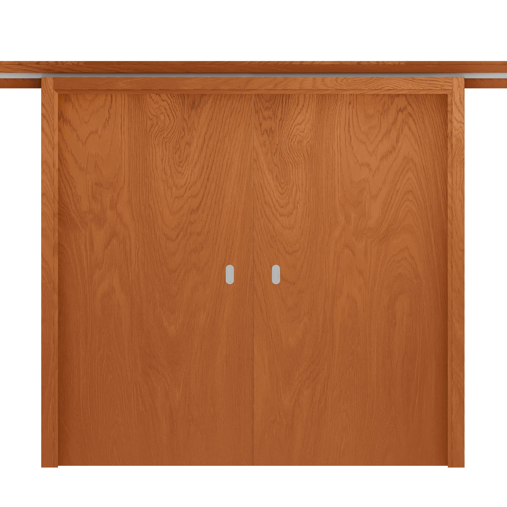 Porte double design en bois massif réalisée par Projetti, expert en menuiserie bois Côte d'Ivoire.